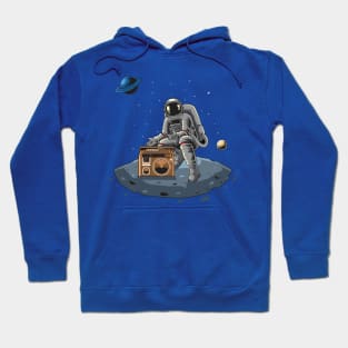 astronaut rock music Hoodie